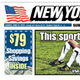 The headlines today (left) look different to how they did four years ago (right).